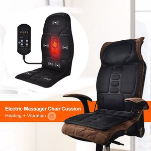WizBay Premium Select® Shiatsu Massage Kussen Stoelkussen - Massagestoel - Shiatsu - 7 Massagepunten - 8 Standen 3 Intensiteiten - Inclusief Warmte Massage - Timer Instelling - Simpele Bediening Remote met LEDS - Autolader en Thuislader - Zwart