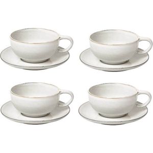 Broste Copenhagen Kop en Schotel XL Nordic Sand - Set van 4 - Cup with saucer XL