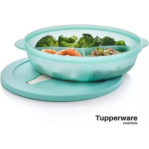 Tupperware Essentials Store Serve & Go Lunchbox Met 3 Gescheiden Compartimenten en Deksel 28 cm - 1.4 L