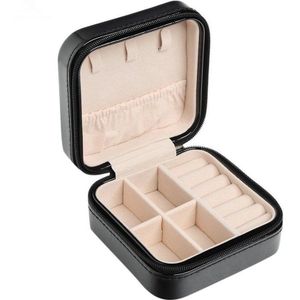 Kleine Sieradendoos - Juwelendoos - Etui - Opbergbox - Compact - Klein - Reisetui – Zwart
