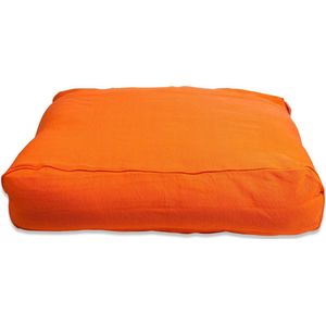 Lex & Max Professional - Losse hoes voor hondenkussen - Ligzak - Oranje - 120x80x21cm