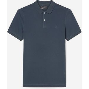 Marc O'Polo shaped fit polo - heren poloshirt - donkerblauw - Maat: L