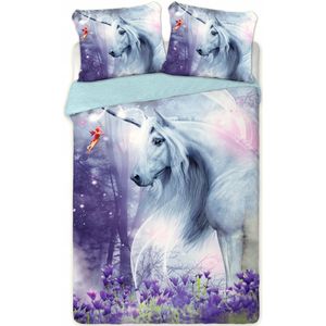Kinderbeddengoed Eenhoorn Magisch Bos 160x200cm - 100% Katoen