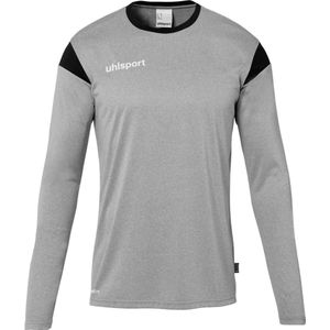 Uhlsport - Squad 27 - Voetbalshirt - Grijs / Zwart - Lange Mouw - Kinderen