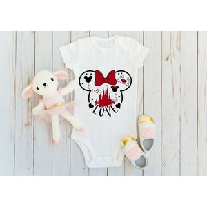 Romper korte mouw disney mini love maat 62