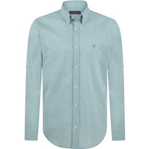 Felix Hardy - Linnen Katoen Blend Shirt - Overhemd - Turkoois