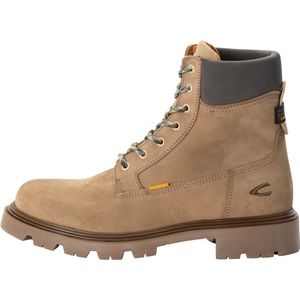 camel active Hoge veterschoen van nubuckleer - Maat menswear-46 - Beige