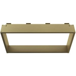 ALONI opbouwnis voor douchewand – 60x30x8 cm – geborsteld goud – met 4 handdoekhaken