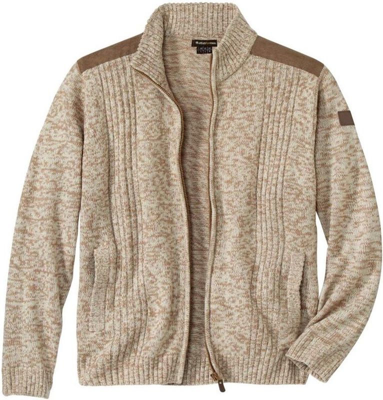 ATLAS FOR MEN - Tricotvest met rits West Legend - Heren - Verkrijgbaar in grote maten - L