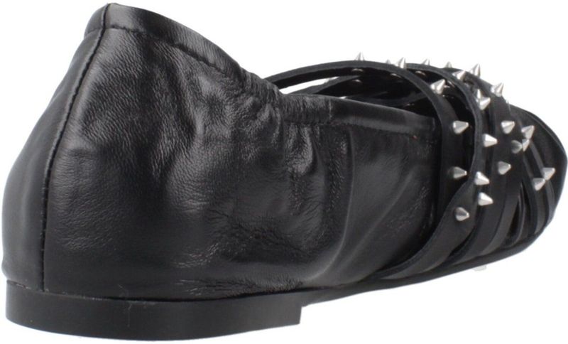 ASH - Brendah Pointed-Toe Buckle Flat - Ballerina's - Zwart - Leer