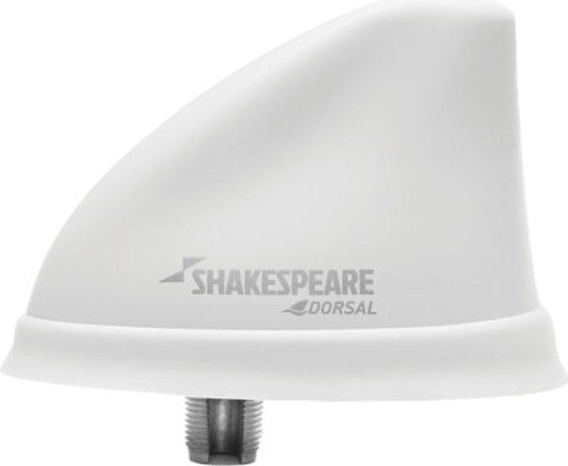Shakespeare - Dorsal VHF - Dak Antenne - Wit - Marifoon Antenne