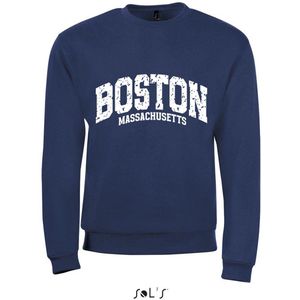Sweatshirt 2-210 Boston-Massachusetts - Navy, xS