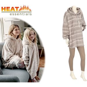 Snuggle Hoodie Deken - Fleece Hoodie - Unisex - One Size – Grijs - Huggle Hoodie - Snuggle Deken - Oversized Hoodie Deken - Fleece Deken Met Mouwen – Ook Voor Kinderen