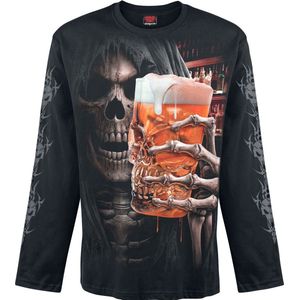 Spiral Live Loud Heren Shirt met lange mouwen - zwart - XXL