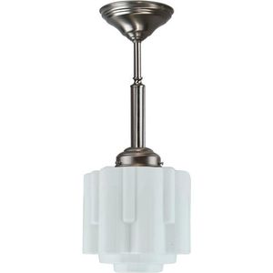 Art Deco hanglamp 'Zuil Classic', Nederlands fabrikaat Old Timer Light