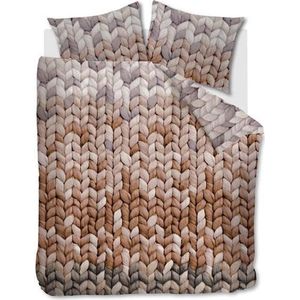 Ariadne at Home Nisa - Flanel - Dekbedovertrek - Lits-jumeaux - 240x200/220 cm - Terra