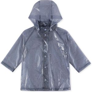 Konges Slojd Regenjas - Brume Glitter Raincoat - Pearl Blue - Maat 3 jaar