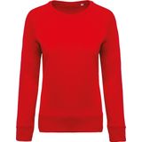 Kariban - K481 - Damessweater - Rood - BIO - Ronde Hals - Raglanmouwen