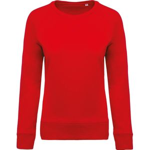 Kariban - K481 - Damessweater - Rood - BIO - Ronde Hals - Raglanmouwen