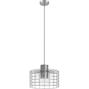 EGLO Milligan Hanglamp - E27 - industrieel - Ø 38 cm - Grijs