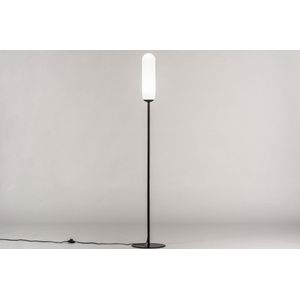 Lumidora Vloerlamp 74177 - E27 - Zwart - Wit - Metaal - 10 cm