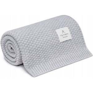 100% Merino Wol Babydeken - Grijs