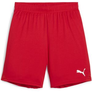 PUMA teamGOAL Shorts Jr Unisex sportbroek - Puma Red-Puma White - Maat 152