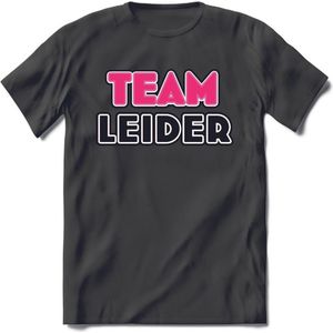 T-Shirt Knaller T-Shirt| Team Leider | Vrijgezellenfeest Cadeau Man / Vrouw -  Bride / Groom To Be Bachelor Party - Grappig Bruiloft Bruid / Bruidegom |Heren / Dames Kleding shirt|Kleur zwart|Maat XXL