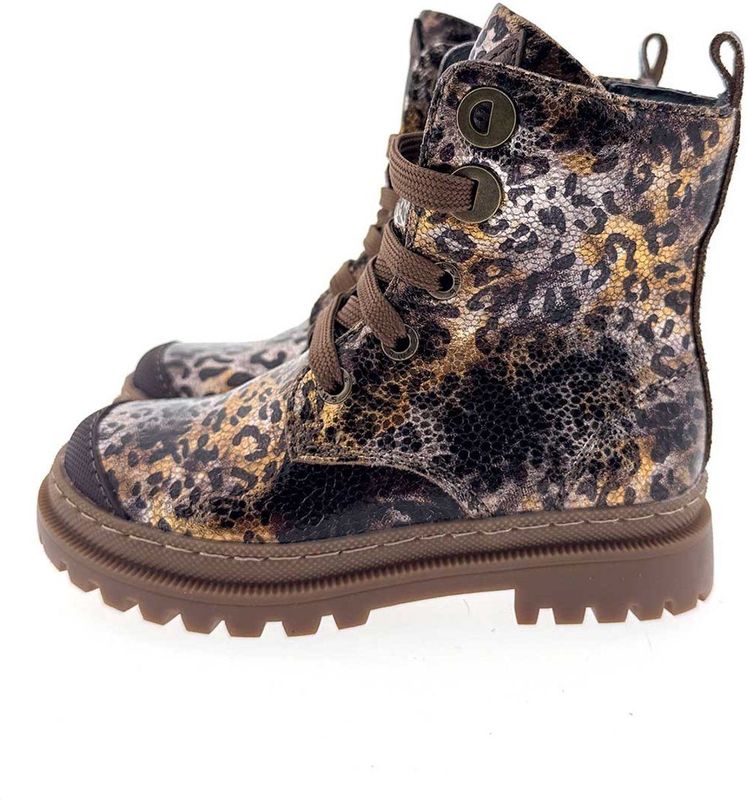 Shoesme - Bronze Leopard - Veterboots - Leer