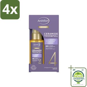 Andrélon – Serum – Pro Care – 50 ml - Voordeelverpakking - 4 stuks - Fijn haar verzorging - Dun haar verzorging