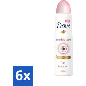 Dove - Deodorant - Spray Invisible Care - Onzichtbare bescherming - 250 ml - Voordeelverpakking - 6 stuks
