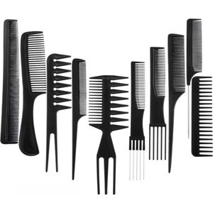 Missan Kam Set 10 stuks - Barbier Kam Hoog Kwaliteit - Kapper Kam - Haar Kam - Haaraccessoires