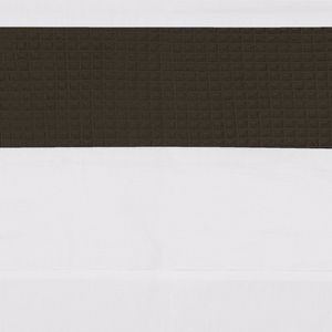 BINK Bedding Ledikantlaken Wafel (Pique) Choco 100 x 150 cm - laken voor ledikant - lakentje - babylaken - wafel - bruin - donkerbruin