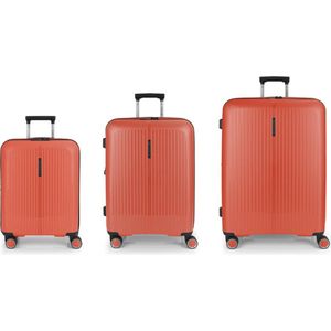 Gabol Kofferset - Zero - Cabin + Medium + Large reiskoffers - Coral Oranje