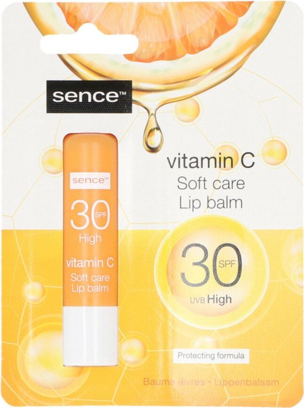 Sence Lippenbalsem Vitamine C met SPF 30 - 6 x - Voordeelverpakking
