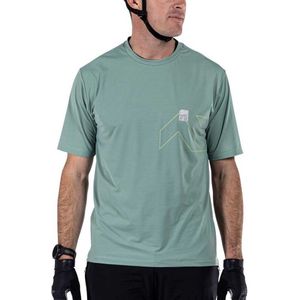 Leatt Mtb Trail 1.0 X-flow T-shirt Met Korte Mouwen Groen M Man