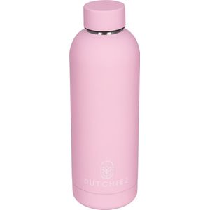 Dutchiez- Drinkfles- Thermosfles- RVS - 500 ml- Pastel Pink