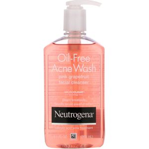 Neutrogena - Oil-Free Acne Wash - Salicylic Acid Acne Treatment - Pink Grapefruit Facial Cleanser  - 269 ml