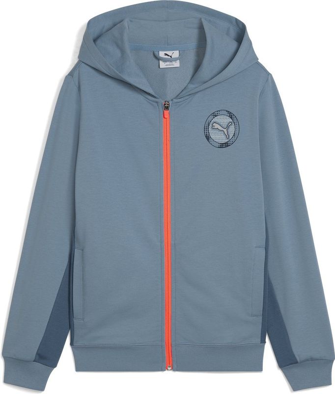 PUMA ACTIVE SPORTS Graphic Full-Zip Hoodie TR B Jongens Sporttrui - Cool Blue