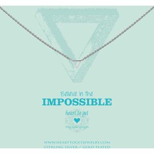 Heart to Get - S Triangle Silver Ketting N248STR15S
