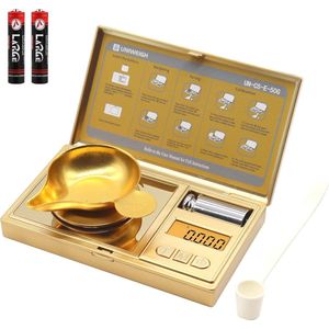 Digitale Milligramweegschaal tot 50g, Nauwkeurige en Draagbare Sieradenweegschaal met Tara-functie