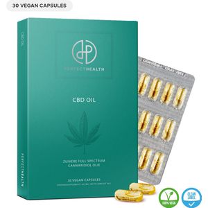 Perfect Health - CBD Olie Capsules 6,4 mg - 30 Stuks - Vegan Cannabidiol Supplement