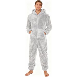 Super Warme Pyjama - Onesie - Capuchon - Jumpsuit met Rits - Heren