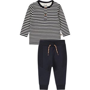Dirkje baby jongens setje Shirt streep en Broek Navy maat 56
