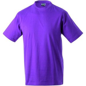 James and Nicholson - Unisex Medium T-Shirt met Ronde Hals (Paars)