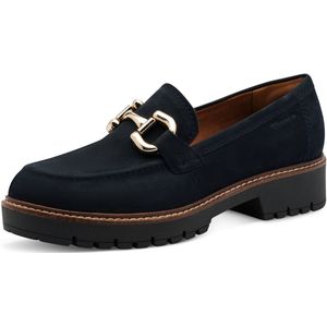 Tamaris - 1-24733-45 - Leren Loafers - Blauw - Damesschoenen