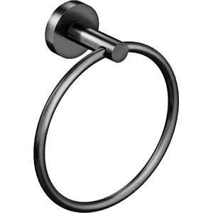 Handdoekring - Lonis Rimbo - 16cm - Rond - PVD - Gunmetal Grijs