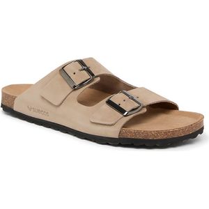 Suecos EK slippers soft heren maat 42 – latte - vermoeide voeten – zacht voetbed - antibacteriële binnenzool – comfortabel - ademend