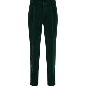 WE Fashion Heren slim fit pantalon van velvet