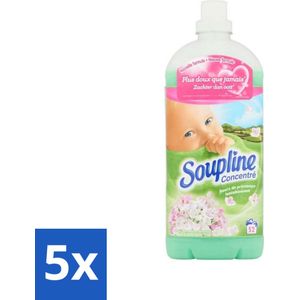 Soupline - Wasverzachter - Lentebloesem - 52 Wasbeurten - 1.3L - Bulkverpakking - 5 stuks